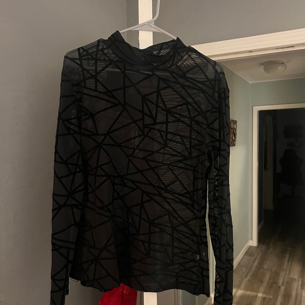 Sheer long sleeve